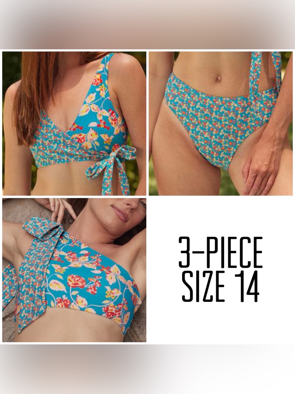 Summersalt X Diane von Furstenberg Floral Bikini Size 14